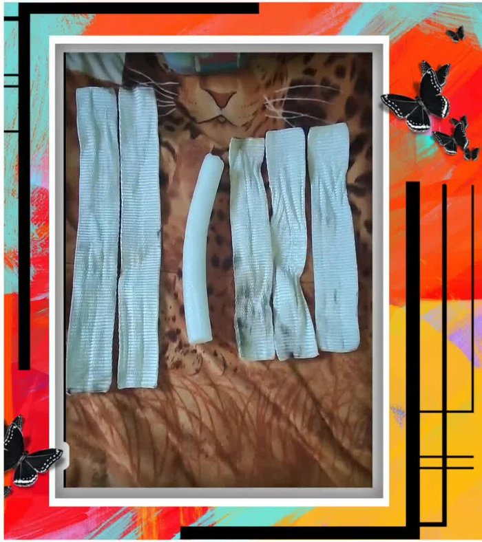 Coser los tres lazos juntos.