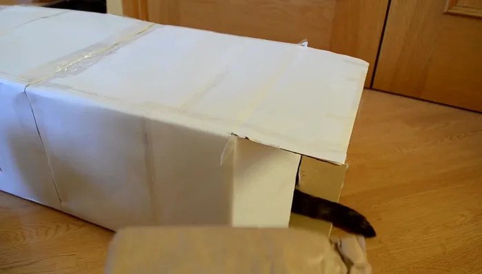 Decora (opcional): Forra el túnel con papel, vinilo, pintura o cualquier otro material que desees para darle un acabado más atractivo. Puedes usar papel de embalaje reutilizado.