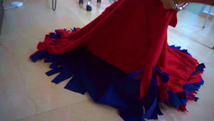 Distribuir el relleno para que quede cómodo.