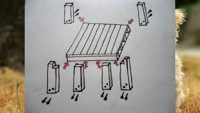 Crear la estructura de forma de cubo: Unir los extremos de la estructura con tornillos para mayor resistencia.