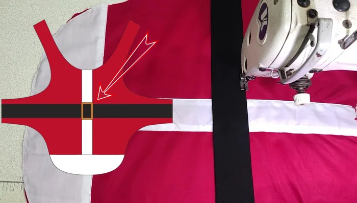 Coser la hilla a la prenda.