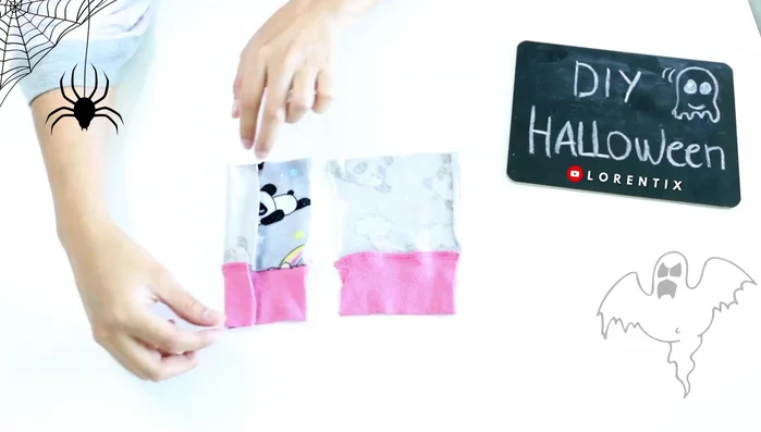 Repetir el proceso para crear las manitos, siguiendo las mismas medidas y procedimiento.