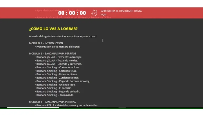 Acceso al certificado avalado por el seminario online.
