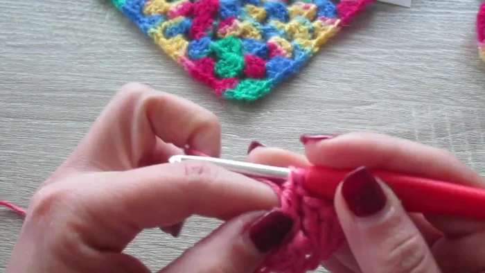 Continuar tejiendo siguiendo el patrón hasta alcanzar la medida deseada del cuello de la mascota (aproximadamente 10 cm más que la medida del cuello).