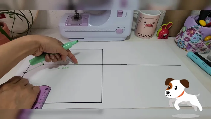 Trazar la cava (orificio para las patas):