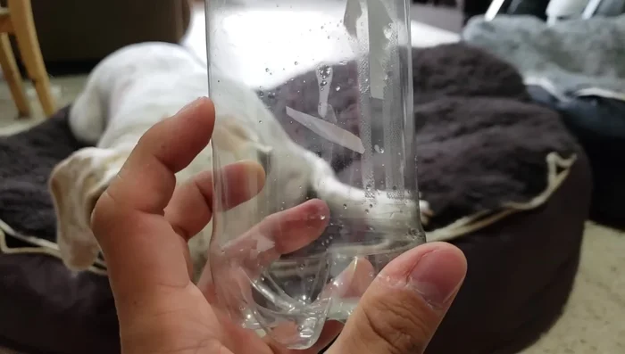 Recortar la parte inferior de las botellas: Recorta aproximadamente 5 cm desde la base de cada botella. Deja un centímetro extra por si necesitas ajustar el corte.