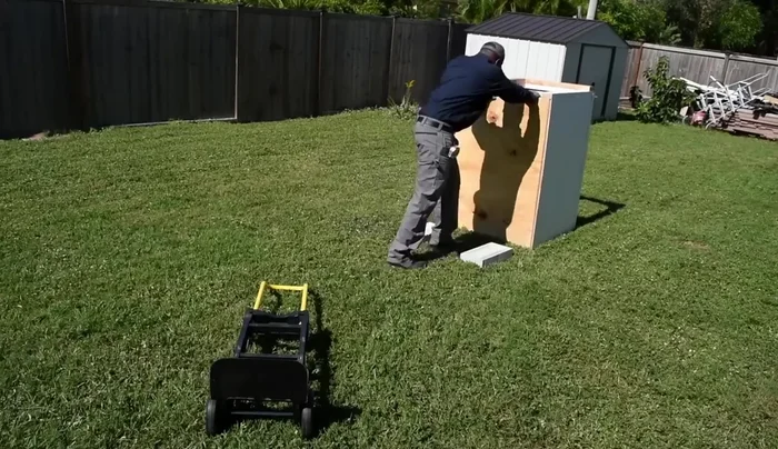Colocar la casa sobre bloques de concreto.