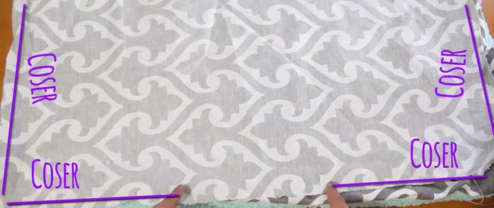 Coser todas las orillas del “sándwich”, dejando un pequeño espacio abierto para dar la vuelta.