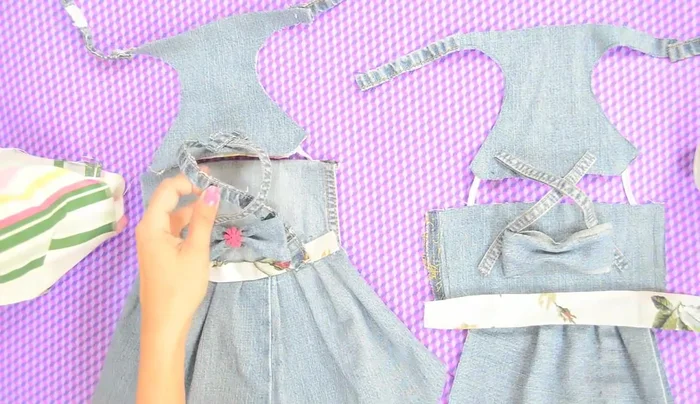 Pegar la pretina sobre la falda.