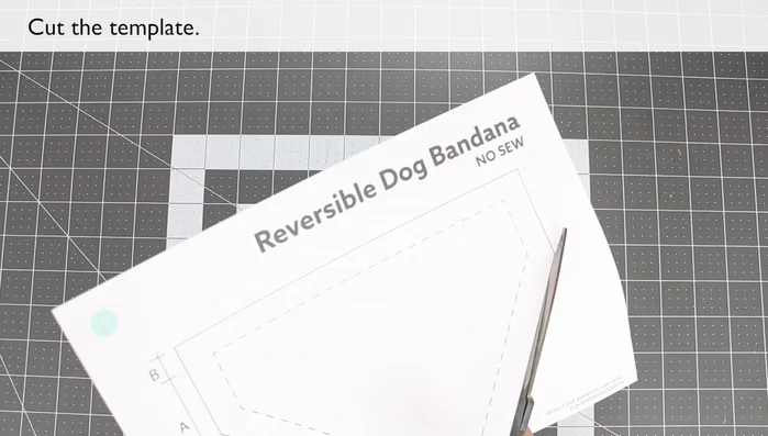 Cortar dos piezas iguales de tela para cada lado del collar.