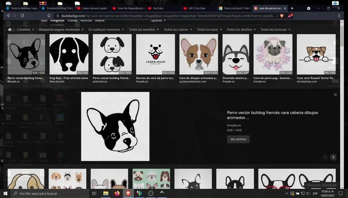 Importar la imagen vectorizada (SVG) y la imagen negra (PNG) a Tinkercad.