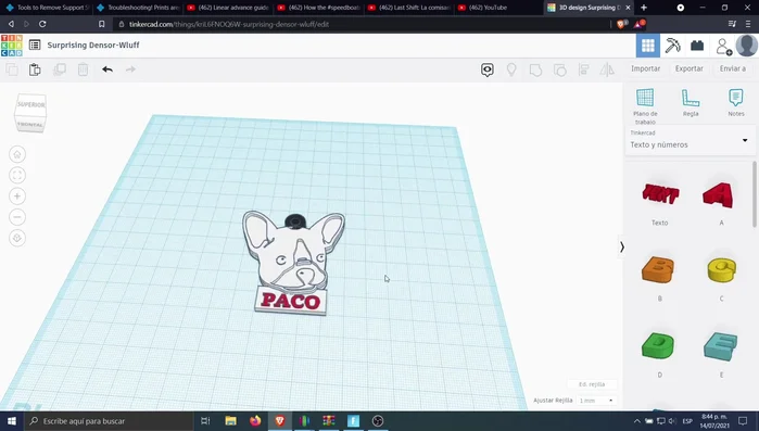Imprimir el collar en 3D.