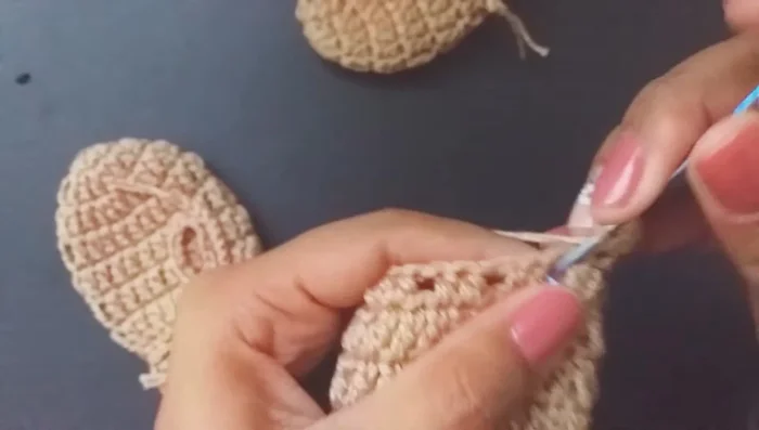 Cerrar con un punto deslizado.