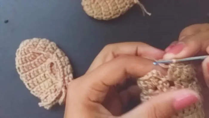 Cerrar con un punto deslizado.