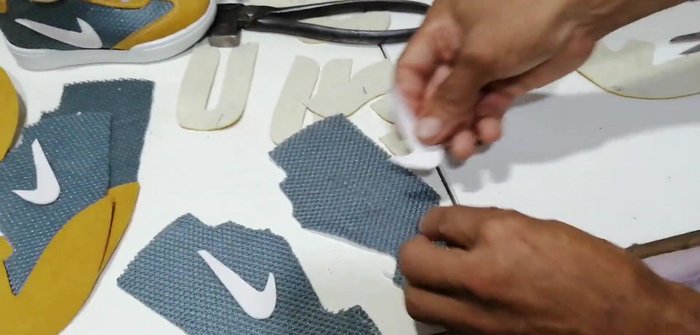 Cerrar el corte: Se cierra el corte de la parte delantera dejando un margen de 3-5 milímetros.