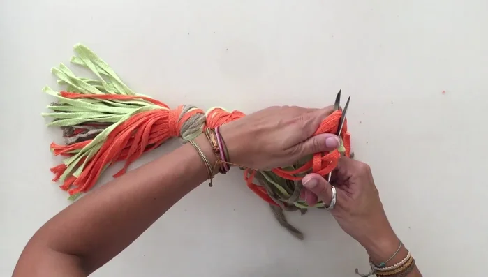 Corta los sobrantes para igualar.