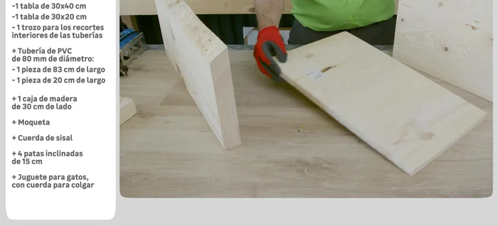 Preparar los círculos para los tubos. Cortar cuatro círculos de 4cm de diámetro con la sierra de calar para encajar los extremos de las tuberías.