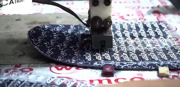 Marca e impresión de la empresa en la plantilla.