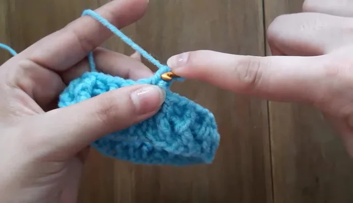 Repetir la secuencia de una vuelta con aumentos y dos vueltas sin aumentos hasta lograr el largo deseado de la espalda de la mascota.