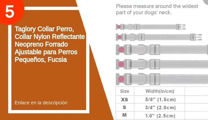 Análisis del Collar Número 4: Collar definitivo para dos perros. Alta calidad, robusto, con asa para agarrar y anilla resistente para la correa. Incluye velcro para etiqueta con datos del perro.