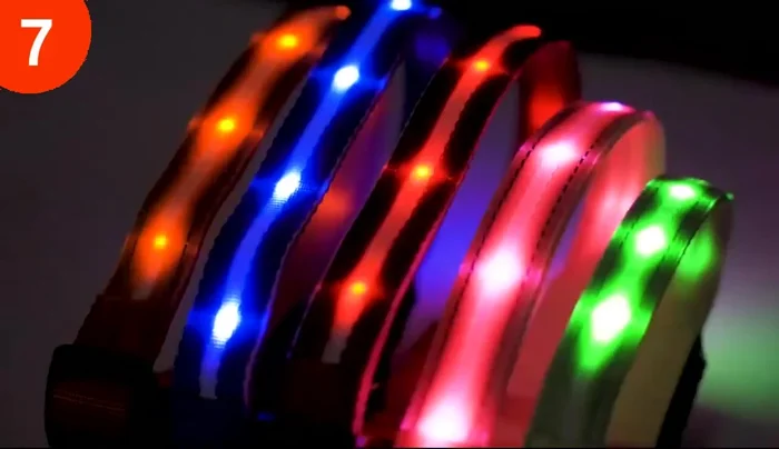 Análisis del Collar Número 7: Excelente iluminación y duración de la batería. Sujeción segura, evitando pérdidas del collar (a diferencia de otros probados anteriormente).