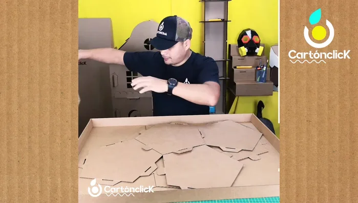 Recibir el empaque y encontrar las piezas.